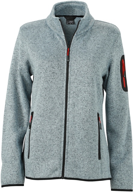 Light Grey Meliert / Red